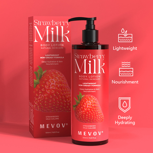 Loción Corporal de Marca Privada, Cruelty-Free, con Niacinamida, Hidratante, Aclarante, No Grasosa, con Aroma a <span class=keywords><strong>Leche</strong></span> de Fresa para Mujeres - Product Image 4