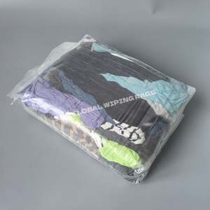 Trapos de limpieza de algodón 100% reciclado de 25 kg, de colores mixtos, tipo forro polar, para limpiar sudaderas y superficies. - Product Image 1