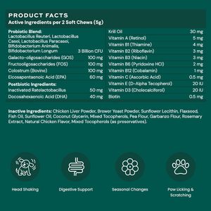 Probióticos para Perros OEM ODM, para Alergias e Inmunidad, Masticables Blandos que Apoyan las Alergias Estacionales, la Salud Intestinal y Digestiva - Product Image 6
