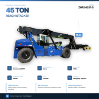 Chariot élévateur à conteneurs diesel 45T : puissant et fiable pour les opérations de terminal de conteneurs lourds.