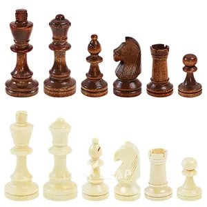 Sıcak satış 8.9 cm 3.5 inç satranç taşları oyun ahşap piezas de ajedrez turnuva ahşap polonya satranç taşları ahşap