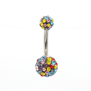 Multi sfera di cristallo <span class=keywords><strong>ombelico</strong></span> anelli di vendita calda <span class=keywords><strong>Piercing</strong></span> all'<span class=keywords><strong>ombelico</strong></span> <span class=keywords><strong>In</strong></span> Stock di moda gioielli per il corpo - Product Image 5