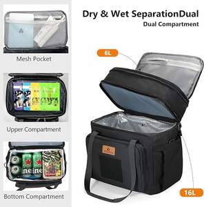 Échantillon gratuit, logo personnalisé, glacière de randonnée en TPU, canettes, vin, glacière en TPU 840D, glacière portable souple à parois isolées - Product Image 3