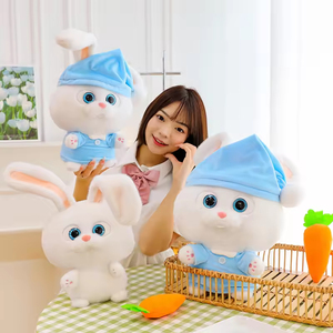 כדור שלג סיטונאי ארנב קטיף צעצוע חמוד Cuddly Cuddly peaps עיניים גדולות ארנבות ארוך חיים ממולא רך לילדים - Product Image 2