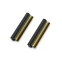YZTECH Connecteur RCA mâle à pas de 2,0 mm, encastrable, coudé à 90 degrés, avec broches supplémentaires, en nylon, H6,35 mm, 6P-90P, Modèle PCB 1103-2R-2DL-2*25P