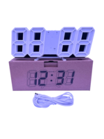 Jam Alarm Elektronik Digital LED 3D untuk Dekorasi Rumah, Meja Kerja, Meja, Dinding, untuk Gudang, Kantor, Ruang Tamu