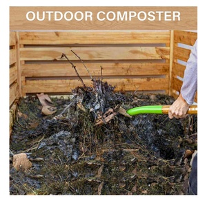 Poubelle à composter en <span class=keywords><strong>bois</strong></span> 3 panneaux pour l'extérieur Clôture pour climatiseur Écrans de confidentialité Panneaux de clôture - Product Image 5