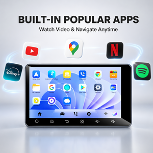 Wireless Android Auto Carplay Qualcomm 6125 Chip Android 13 <b>Adapter</b> Carplay AI Box With Screen - Product Image 2