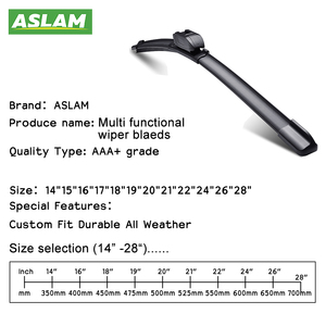 Fabricants de lames d'<span class=keywords><strong>essuie</strong></span>-<span class=keywords><strong>glace</strong></span> universelles multifonctions de qualité supérieure pour voitures ASLAM <span class=keywords><strong>Essuie</strong></span>-glaces en caoutchouc naturel de haute qualité très vendus - Product Image 2