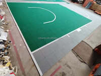 Dalles de sol modulaires antidérapantes en PP pour terrains de sport extérieurs, pour basketball, badminton, terrain de sport multi-usages