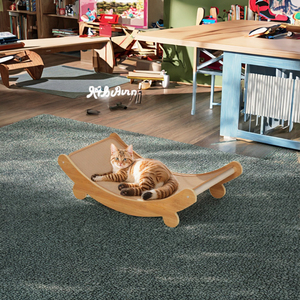 Rascador Grande de Madera y Sisal para Gatos con Nido, Juguete Rascador 2 en 1 para Afilar Garras, Cama para Gatos para Todas las Estaciones - Product Image 3