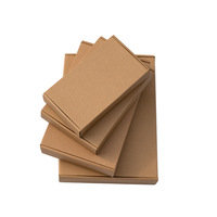 Cajas de Kraft Natural plegables, venta al por mayor de fábrica, caja de embalaje de papel corrugado