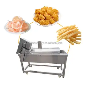 Machine à frites personnalisable Machine à noix de cajou frites aromatisant la ligne de production de friture d'arachides