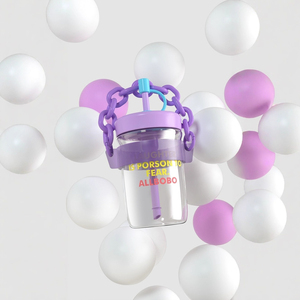 Tazza Estiva Creativa in Plastica per Acqua e Caffè per Ragazze, Portatile, Colori Macaron per Bambini e Studenti con Cannucce - Product Image 2
