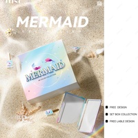 JTING Suministros para Uñas, Set de Esmalte de Uñas en Gel Holográfico Sirena de 48 Colores, Colección en Caja con Libro de Colores Único, Esmalte de Uñas en Gel OEM