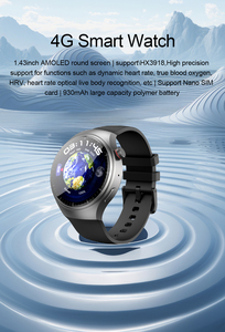 4G Smart Watch Amoled Scherm Videogesprek Wifi Gps Positionering Horloge 4G Simkaart Vdm 80 1.43 Inch Met Android 8.1 Systeem 1000Mah - Product Image 2
