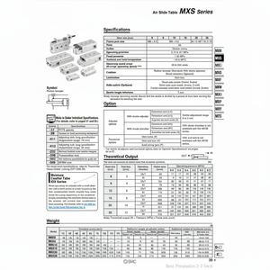 SMC Pneumatics Air Slide Table (Tabla de deslizamiento de aire) - Product Image 1
