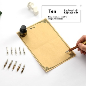 Set di penne e <span class=keywords><strong>pennini</strong></span> <span class=keywords><strong>per</strong></span> bottiglie Vintage europeo regalo d'affari - Product Image 3