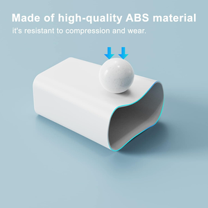 Petite poubelle de salle de bain avec couvercle, lot de 3 poubelle mince de 10 litres/2.6 gallons avec couvercle escamotable, adaptée à la maison - Product Image 4