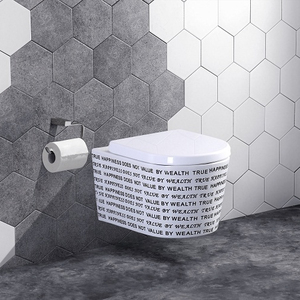 Una pieza cerámica sanitaria <span class=keywords><strong>inodoro</strong></span> colgado en la pared de baño Wc lavado de porcelana cerámica de pared colgaba en los baños - Product Image 5