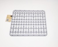 Tapis isolant thermique classique en silicone ajouré pour éviers, protection de comptoirs de cuisine, set de tapis de table, accessoires gris froid