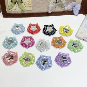 ที่วางโทรศัพท์แบบแม่เหล็กทรงดาวห้าแฉกประดับเพชร กระจกเงา สีสันทันสมัย พกพาสะดวก พร้อมถุงลมกันกระแทก รองรับการใช้งานบนโต๊ะได้อย่างยืดหยุ่น - Product Image 1