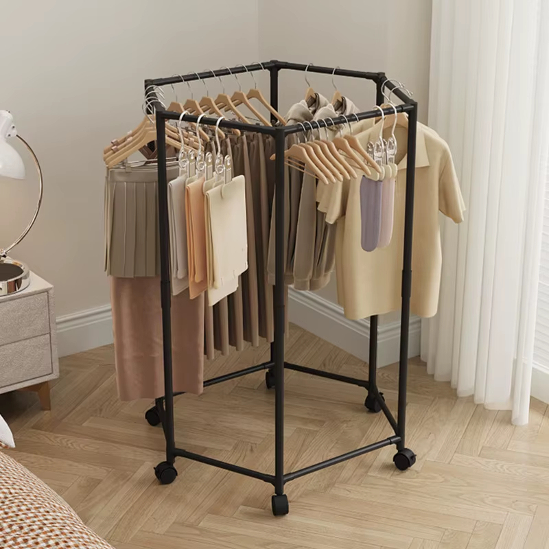 Space Saving Hexagonal Clothes Drying Rack