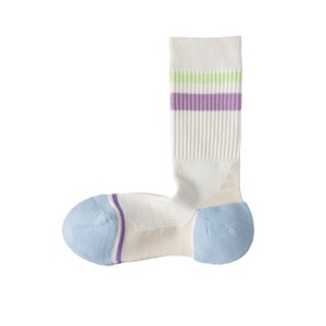 Women's Athletic Socks Mid Calf Breathable Cotton Stripes Cycling Running Sport Wear - Product Image 5