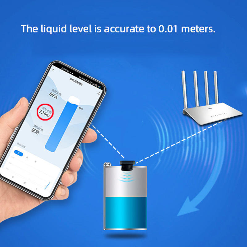 Networkable Liquid Level Sensor WIFI Real-time Monitoring Ultrasonic Intelligent Liquid Level Sensor ...