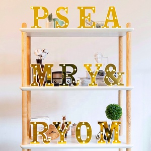 LED Marquee Letter Lights Alphabet Light up <strong>Sign</strong> for Wedding Home Party Bar Decoration Warm White LED Letter Table Night Light - Product Image 5