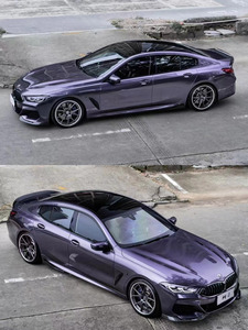 Siêu Bóng Sáng Bóng Kết Thúc Pet Nửa Đêm Màu Tím Xe Cơ Thể Vỏ Đầy Đủ Màu Sắc Chuyển Phim Bán Buôn Giá Màu Vinyl Giấy Gói - Product Image 3