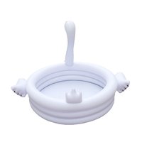 Baignoire pour bébé, étang de cygnes blancs, piscine gonflable pour enfants, piscine pour bébé, piscine à balles, baignoire confortable et résistante pour nouveau-né