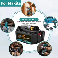 Nouvelle batterie au lithium de remplacement 18V 6Ah BL1860 pour BL1840 BL1830B BL1850B BL1850 BL1860 BL1815