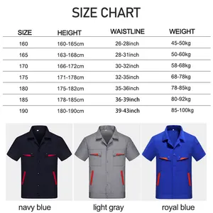 Short Sleeve Maintenance Workwear Stretch Construction Work Suit Clothes Women Working Jacket Uniform For Men