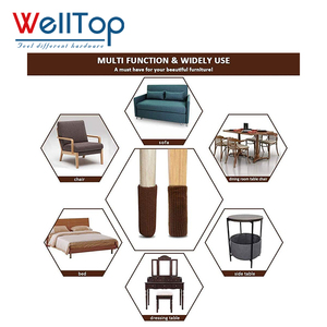 WELLTOP - Protectores <span class=keywords><strong>de</strong></span> Patas <span class=keywords><strong>de</strong></span> Mesa y <span class=keywords><strong>Silla</strong></span>, Antideslizantes, Color Marrón, para Pisos, Fundas para Patas <span class=keywords><strong>de</strong></span> Muebles <span class=keywords><strong>de</strong></span> <span class=keywords><strong>Escritorio</strong></span> - Product Image 6
