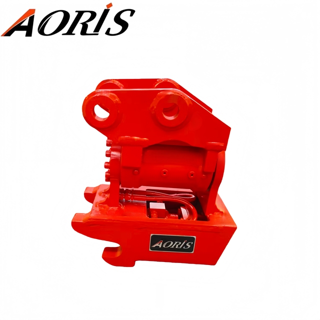 AORIS 180° Full Tilt Function Hydraulic Powertilt Tilting Quick Hitch Coupler for 3-5T Excavator