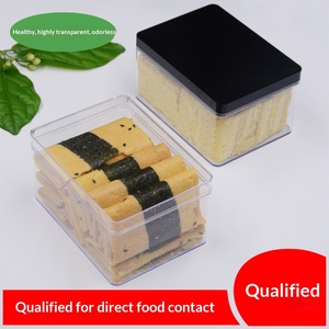 Boîte rectangulaire en plastique transparent moulée par injection, boîte de présentation pour fleurs, thé, bonbons, boîte cadeau artisanale pour biscuits et aliments - Product Image 6
