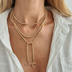 <span class=keywords><strong>Jojo</strong></span> oem/odm สร้อยคอลูกปัดยาว CCB รูปตัว Y ของผู้หญิงแนวยุโรปอเมริกันแฟชั่นทันสมัย - Product Image 1