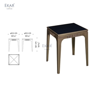 EKAR-<span class=keywords><strong>Table</strong></span> d'appoint en aluminium, élégante et fonctionnelle, avec design métallique, pour salle à manger, école et mobilier - Product Image 5