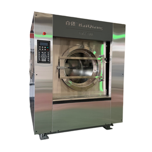 Laveuse-Sécheuse Industrielle Commerciale pour Entreprise, Machine à Laver Professionnelle à Tambour <span class=keywords><strong>de</strong></span> 100 kg pour Blanchisserie, Laveuse à Pression avec <span class=keywords><strong>Chariot</strong></span> - Product Image 1