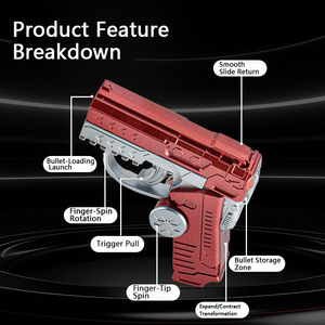 Jinying Cool Folding Soft Dart Gyro Spinner Gun, Giocattolo Trasformabile con Porta Caramelle, Blaster per Bambini e Ragazzi, Gioco Divertente Antistress - Product Image 6