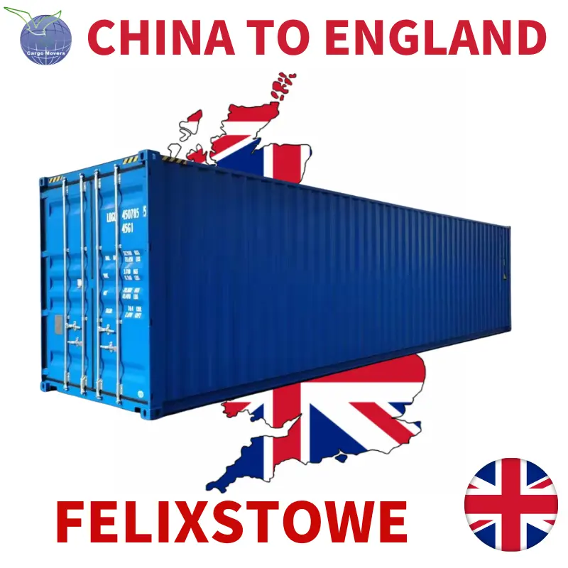 Expédition de fret maritime de chine bon marché du port de Guangzhou/Shenzhen au port de Felixstowe, expédition FOB EXW du royaume-uni