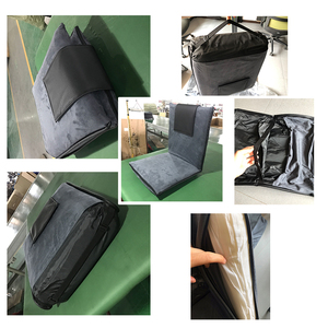 NUEVO Asiento <span class=keywords><strong>de</strong></span> estadio acolchado cómodo Respaldo ajustable Silla <span class=keywords><strong>de</strong></span> piso plegable para interiores al aire libre con correa <span class=keywords><strong>de</strong></span> transporte - Product Image 2
