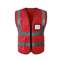 Meilleur prix direct usine, prix bas en stock, livraison rapide, gilet réfléchissant de sécurité personnalisé, gilet réfléchissant multi-poches