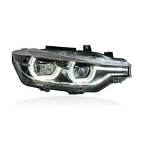 Faros Delanteros LED LIANGTU para BMW Serie 3 F30 F35 F80 2013-2018 V2, Faros Delanteros de Doble Color, Amarillo Blanco, DRL con Cambio de Luz Delantera
