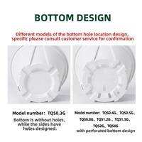 Pots de fleurs modernes et élégants en plastique blanc pour pépinière, jardinières verticales pour la maison, le bureau, avec drainage, pour plantes d'intérieur