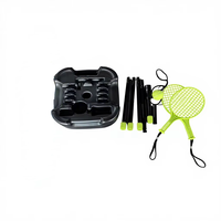 Ensemble de tennis portable pour enfants Junior Speedball & Turnball avec 1 poteau, 2 raquettes, 1 balle, certifié EN-71 et CE, matériau LDPE