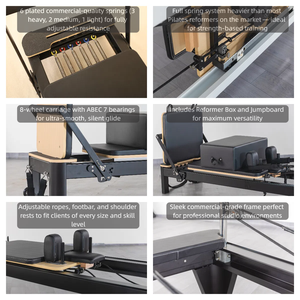 Máquina de <span class=keywords><strong>Pilates</strong></span> Reformer Profesional de Aluminio para Equilibrio y Fitness, <span class=keywords><strong>Precio</strong></span> para Estudio de Yoga - Product Image 4