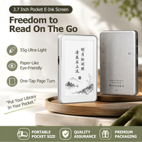 X6 Mini E-Ink Reader 3.7 Inch Ereader Epaper RTOS Layar E-Ink Pintar Portabel Ebook Magnetik Hipoink E-Paper PPI 145