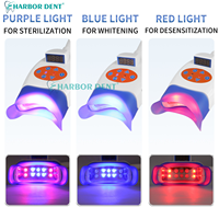Lampe LED portable pour blanchiment dentaire au laser, lumière 3 couleurs, machine de blanchiment dentaire, 10 lumières LED